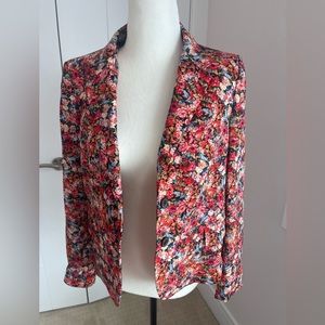 Zara floral blazer
